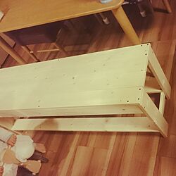 部屋全体/ベンチ/DIY/1×4/カインズの木材...などのインテリア実例 - 2017-01-27 20:22:21
