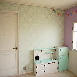 部屋全体/カラーボックス/DIY/リメイク/子供部屋...などのインテリア実例 - 2014-09-14 23:36:06