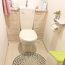 バス/トイレ/セリア/クッションフロア/トイレ改造計画/壁紙屋本舗のインテリア実例 - 2017-01-20 22:57:43