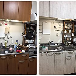 キッチン/DIY/ナチュラル/コーナン木材/デァアウォールのインテリア実例 - 2016-12-18 20:44:38