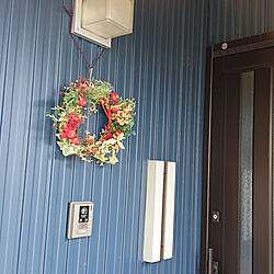 玄関/入り口/クリスマスリース/ポストのインテリア実例 - 2019-12-12 21:16:39