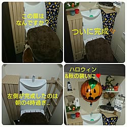 バス/トイレ/DIY/セリア/natural kitchen/にゃんこ...などのインテリア実例 - 2016-09-24 16:39:40