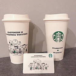 タンブラー/スヌーピー/STARBUCKS COFFEE/SNOOPYが好き/お気に入り...などのインテリア実例 - 2022-10-06 19:47:58