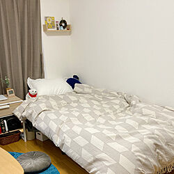 ベッド/寝室/1K/ひとり暮らし 1K/7.5畳...などのインテリア実例 - 2021-01-11 11:22:13