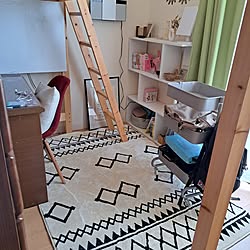 部屋全体/ロフトベッド下/子供部屋/こどもと暮らす/こどものいる暮らし...などのインテリア実例 - 2023-07-22 10:39:04