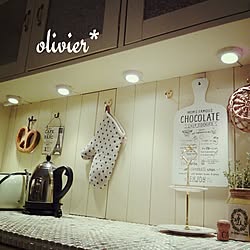 キッチン/カフェ風キッチン/DIY　のインテリア実例 - 2014-01-10 21:36:42