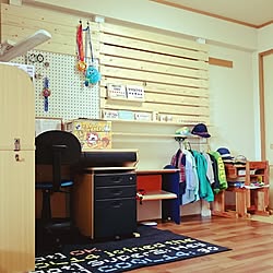 部屋全体/ＤＩＹ/ディアウォール/子供部屋/有効ボード...などのインテリア実例 - 2015-09-17 16:40:49