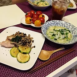 机/たち吉/毎度お馴染みの、我が家の夕食♡/今日も美味しかった♡/天然ママ...などのインテリア実例 - 2015-08-13 09:21:37