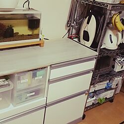 キッチン/食器棚リメイク/食器棚DIY/ミニマムライフ/ミニマムに暮らしたいのインテリア実例 - 2016-12-11 18:42:27