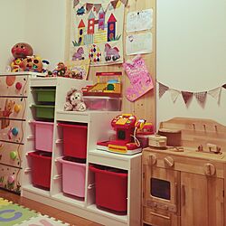 子供部屋/IKEA/手作り/ガーランド/板壁...などのインテリア実例 - 2015-01-07 17:14:43