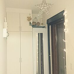 玄関/入り口/すっきり暮らしたい/しろが好き/DIY/IKEA...などのインテリア実例 - 2017-06-10 00:23:12