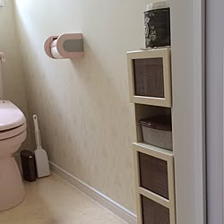 バス/トイレ/転写シール/トイレの棚/サニタリーボックス/トイレシートケース...などのインテリア実例 - 2016-08-07 03:18:12