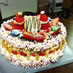 キッチン/クリスマスケーキ/ハンドメイドのインテリア実例 - 2016-12-29 01:47:05