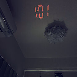 デジタル時計/壁/天井のインテリア実例 - 2021-06-19 01:09:12