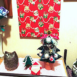 キッチン/折り紙/クリスマスツリー/手作りクリスマスツリー/手作りファブリックボート...などのインテリア実例 - 2021-11-16 17:38:42