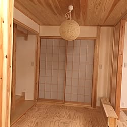 部屋全体/無垢材/漆喰壁/フランフラン照明/ナチュラル...などのインテリア実例 - 2016-03-01 22:38:08