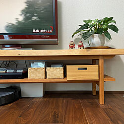 リビング/一枚板テレビボード/一枚板/木製家具のインテリア実例 - 2023-07-16 14:17:37