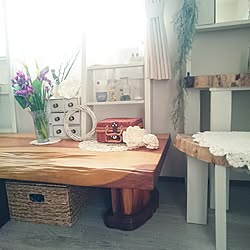 机/杉/１枚板/杉板/ドレッサーDIY...などのインテリア実例 - 2017-05-12 08:32:27