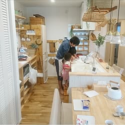 キッチン/ダイニング/シェルフ/LIXIL/雑貨...などのインテリア実例 - 2017-05-11 21:42:24