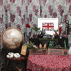 ベッド周り/イギリス国旗/地球儀/ダイソー/セリア...などのインテリア実例 - 2015-03-03 22:08:31