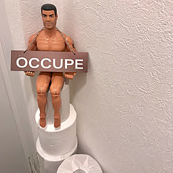 楽しく暮らす/フィギュアのある風景/トイレですよ/トイレのインテリア/賃貸マンション暮らし...などのインテリア実例 - 2023-02-10 17:47:31