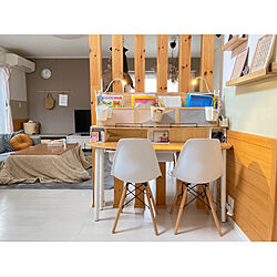 スタディースペース/リビング学習/IKEA/DIY/こどもと暮らす...などのインテリア実例 - 2021-02-04 12:26:21