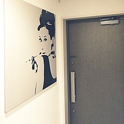 玄関/入り口/オードリーヘップバーン/IKEA/新築 マンションのインテリア実例 - 2016-03-28 01:45:52