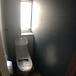 LIXILトイレ/アクセントクロス ブルー/アクセントクロス/バス/トイレのインテリア実例 - 2019-03-18 18:51:38