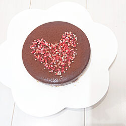 キッチン/バレンタインデー/生チョコケーキ手づくり♡/バレンタインのインテリア実例 - 2021-02-15 23:03:23