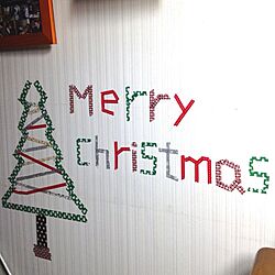 壁/天井/マスキングテープ/クリスマス/クリスマスツリーのインテリア実例 - 2012-12-01 00:04:46