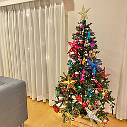 クリスマス/無垢の床/クリスマス2020/ニトリのクリスマスツリー/LEDライト...などのインテリア実例 - 2020-12-11 23:20:00