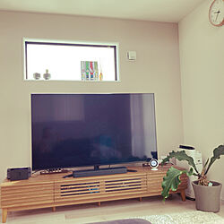 ウニコ　テレビボード/観葉植物/北欧/リビングのインテリア実例 - 2022-04-27 09:55:30