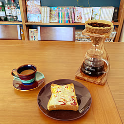 机/むすめ作/朝ごはん/コーヒーのある暮らし/コーヒーカップ...などのインテリア実例 - 2023-10-25 08:49:04