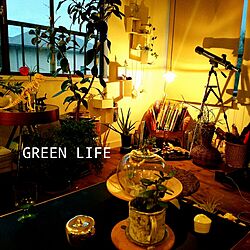 机/センターテーブル/お休みなさい～.:*:・'°☆/植物/green...などのインテリア実例 - 2015-06-30 21:57:46