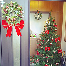 玄関/入り口/クリスマス/クリスマスリース/クリスマスツリーのインテリア実例 - 2020-09-09 19:05:56