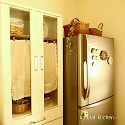 キッチン/冷蔵庫/食器棚/ほっこり*/ナチュラル...などのインテリア実例 - 2016-05-10 16:31:00