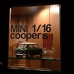 ディスプレイ棚/MINI COOPER/ウォールステッカー/サンカさん/squ+...などのインテリア実例 - 2015-08-06 23:23:40