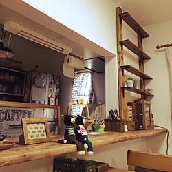 リビング/飾り棚/DIY/壁紙屋本舗/mt CASA...などのインテリア実例 - 2015-09-20 14:56:53