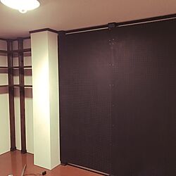 壁/天井/黒板塗料/有孔ボード/DIYデビュー/DIY...などのインテリア実例 - 2017-03-06 23:01:21
