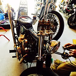 Harley-Davidson/sr400/cyclezombies/stancesocks/バイク...などのインテリア実例 - 2015-04-02 22:49:44