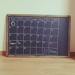 壁/天井/ブラックボード/黒板/カレンダー/自作カレンダー...などのインテリア実例 - 2015-05-27 01:35:35
