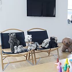 こどもと暮らす/テレビ/KERMIT CHAIR/ぬいぐるみ/カーミットチェア...などのインテリア実例 - 2016-09-22 12:22:04