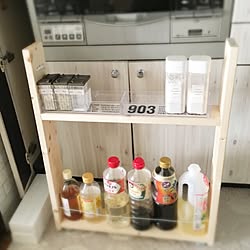 キッチン/調味料棚DIY/調味料ラック/DIY/引き出し棚...などのインテリア実例 - 2016-08-23 08:49:24