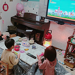 ストーブ/壁掛けテレビ/こたつのある部屋/おうち時間/いつもありがとうございます♡...などのインテリア実例 - 2021-01-02 21:50:11