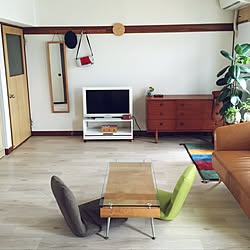 部屋全体/クッションフロア/テレビ台DIY/宿舎/RC新潟支部...などのインテリア実例 - 2016-09-20 15:15:11