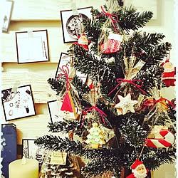 玄関/入り口/３coin's/クリスマス/クリスマス雑貨/クリスマスツリーのインテリア実例 - 2016-12-27 10:22:34