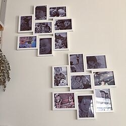 壁/天井/ユーカリドライ/IKEAフォトフレーム/モノクロ写真のインテリア実例 - 2017-05-02 13:32:43