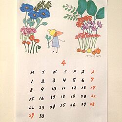 キッチン/カレンダーのインテリア実例 - 2013-04-06 09:41:20