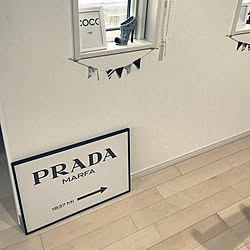 壁/天井/PRADA MARFA/モノトーン/白黒/CHANELのインテリア実例 - 2017-01-11 09:03:46