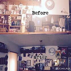 部屋全体/Before&After/Before/after/時計も変えたい...などのインテリア実例 - 2014-11-18 15:49:32